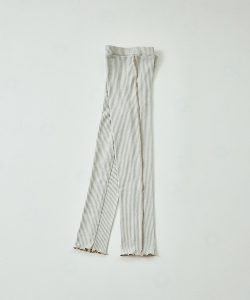 pairmanon（ペアマノン）の「【リブコットン100】配色メロー 10分丈 リブレギンス（その他パンツ・キッズ・ブルー系その他/パープル/ホワイト系その他/ピンク/テラコッタ/アイボリー/ライトベージュ/ライトイエロー/ブルー/ブルー系その他3/ピンク系その他/ブラック系その他2/ブラック系その他/ホワイト系その他2/レッド系その他/パープル系その他2/ホワイト系その他3/ベージュ/ホワイト系その他4/ブラック系その他3/ベージュ系その他/ブラウン/グリーン系その他/ピンク系その他2/ホワイト/ブラック/スモークピンク/ブラウン系その他/ブルー系その他4/チャコールグレー/オフホワイト/ブラック系その他4/ベージュ系その他2/レッド系その他2・100/110/120/130/140/150/90）」の17枚目の写真