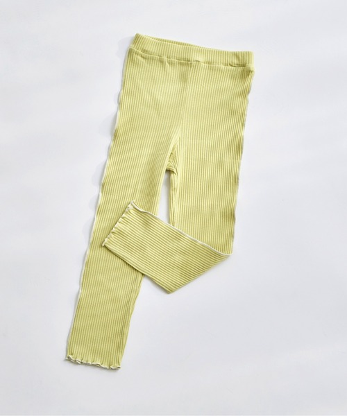 pairmanon（ペアマノン）の「【リブコットン100】配色メロー 10分丈 リブレギンス（その他パンツ・キッズ・ブルー系その他/パープル/ホワイト系その他/ピンク/テラコッタ/アイボリー/ライトベージュ/ライトイエロー/ブルー/ブルー系その他3/ピンク系その他/ブラック系その他2/ブラック系その他/ホワイト系その他2/レッド系その他/パープル系その他2/ホワイト系その他3/ベージュ/ホワイト系その他4/ブラック系その他3/ベージュ系その他/ブラウン/グリーン系その他/ピンク系その他2/ホワイト/ブラック/スモークピンク/ブラウン系その他/ブルー系その他4/チャコールグレー/オフホワイト/ブラック系その他4/ベージュ系その他2/レッド系その他2・100/110/120/130/140/150/90）」の21枚目の写真