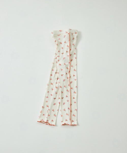 pairmanon（ペアマノン）の「【リブコットン100】配色メロー 10分丈 リブレギンス（その他パンツ・キッズ・ブルー系その他/パープル/ホワイト系その他/ピンク/テラコッタ/アイボリー/ライトベージュ/ライトイエロー/ブルー/ブルー系その他3/ピンク系その他/ブラック系その他2/ブラック系その他/ホワイト系その他2/レッド系その他/パープル系その他2/ホワイト系その他3/ベージュ/ホワイト系その他4/ブラック系その他3/ベージュ系その他/ブラウン/グリーン系その他/ピンク系その他2/ホワイト/ブラック/スモークピンク/ブラウン系その他/ブルー系その他4/チャコールグレー/オフホワイト/ブラック系その他4/ベージュ系その他2/レッド系その他2・100/110/120/130/140/150/90）」の6枚目の写真