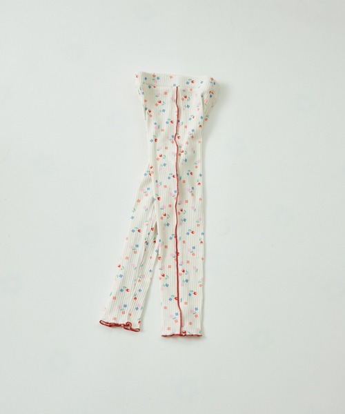 pairmanon（ペアマノン）の「【リブコットン100】配色メロー 10分丈 リブレギンス（その他パンツ・キッズ・ブルー系その他/パープル/ホワイト系その他/ピンク/テラコッタ/アイボリー/ライトベージュ/ライトイエロー/ブルー/ブルー系その他3/ピンク系その他/ブラック系その他2/ブラック系その他/ホワイト系その他2/レッド系その他/パープル系その他2/ホワイト系その他3/ベージュ/ホワイト系その他4/ブラック系その他3/ベージュ系その他/ブラウン/グリーン系その他/ピンク系その他2/ホワイト/ブラック/スモークピンク/ブラウン系その他/ブルー系その他4/チャコールグレー/オフホワイト/ブラック系その他4/ベージュ系その他2/レッド系その他2・100/110/120/130/140/150/90）」の7枚目の写真