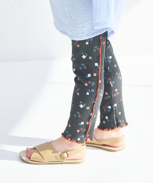 pairmanon（ペアマノン）の「【リブコットン100】配色メロー 10分丈 リブレギンス（その他パンツ・キッズ・ブルー系その他/パープル/ホワイト系その他/ピンク/テラコッタ/アイボリー/ライトベージュ/ライトイエロー/ブルー/ブルー系その他3/ピンク系その他/ブラック系その他2/ブラック系その他/ホワイト系その他2/レッド系その他/パープル系その他2/ホワイト系その他3/ベージュ/ホワイト系その他4/ブラック系その他3/ベージュ系その他/ブラウン/グリーン系その他/ピンク系その他2/ホワイト/ブラック/スモークピンク/ブラウン系その他/ブルー系その他4/チャコールグレー/オフホワイト/ブラック系その他4/ベージュ系その他2/レッド系その他2・100/110/120/130/140/150/90）」の12枚目の写真