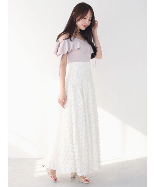 MERCURYDUO（マーキュリーデュオ）の「ラッフルサイドレースアップスリーブニット（ニット/セーター・レディース・ライトブルー/ブラック/オフホワイト/ベビーピンク・FREE）」の21枚目の写真