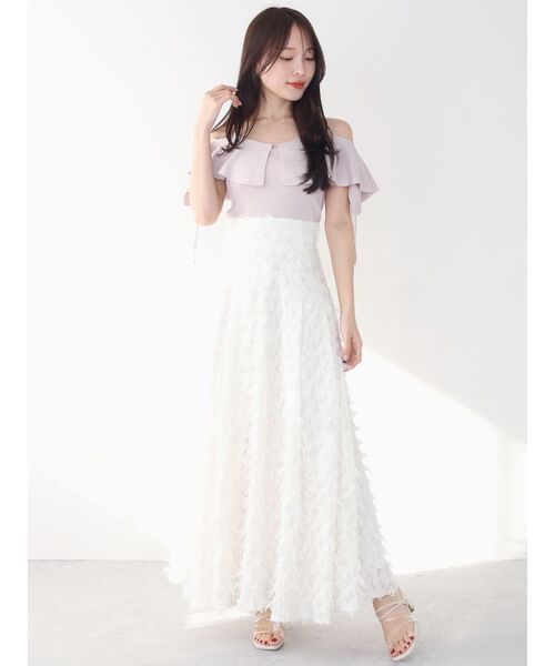 MERCURYDUO（マーキュリーデュオ）の「ラッフルサイドレースアップスリーブニット（ニット/セーター・レディース・ライトブルー/ブラック/オフホワイト/ベビーピンク・FREE）」の22枚目の写真