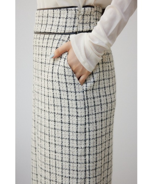AZUL by moussy（アズールバイマウジー）の「ツイードタイトスカート（スカート・レディース・ブラック系その他/ホワイト系その他・SMALL/MEDIUM）」の11枚目の写真
