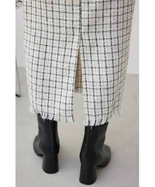 AZUL by moussy（アズールバイマウジー）の「ツイードタイトスカート（スカート・レディース・ブラック系その他/ホワイト系その他・SMALL/MEDIUM）」の13枚目の写真