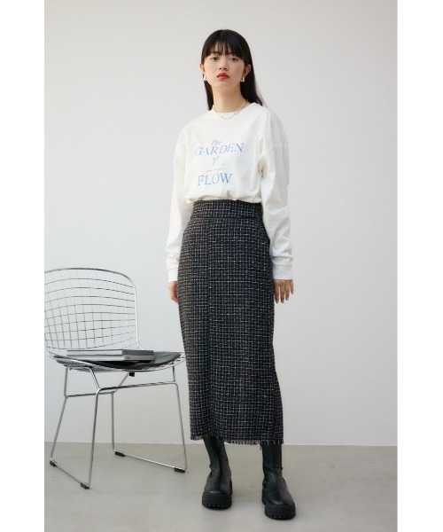 AZUL by moussy（アズールバイマウジー）の「ツイードタイトスカート（スカート・レディース・ブラック系その他/ホワイト系その他・SMALL/MEDIUM）」の16枚目の写真