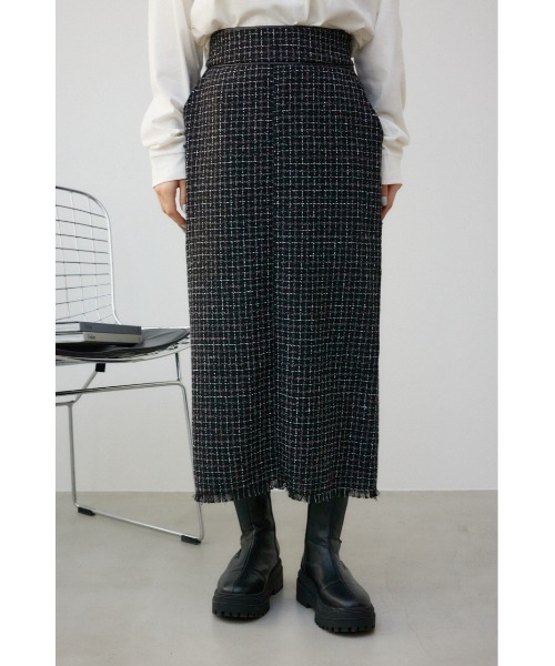 AZUL by moussy（アズールバイマウジー）の「ツイードタイトスカート（スカート・レディース・ブラック系その他/ホワイト系その他・SMALL/MEDIUM）」の17枚目の写真