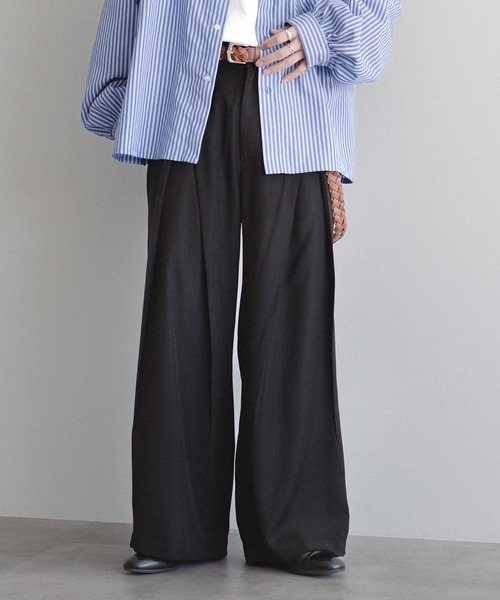 epnok(エプノック)の「センタータックスラックス(スラックス・メンズ・チャコールグレー/ブラック・SMALL/MEDIUM/LARGE)」の3枚目の写真