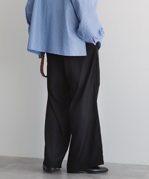 epnok(エプノック)の「センタータックスラックス(スラックス・メンズ・チャコールグレー/ブラック・SMALL/MEDIUM/LARGE)」の5枚目の写真