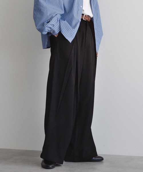 epnok(エプノック)の「センタータックスラックス(スラックス・メンズ・チャコールグレー/ブラック・SMALL/MEDIUM/LARGE)」の6枚目の写真