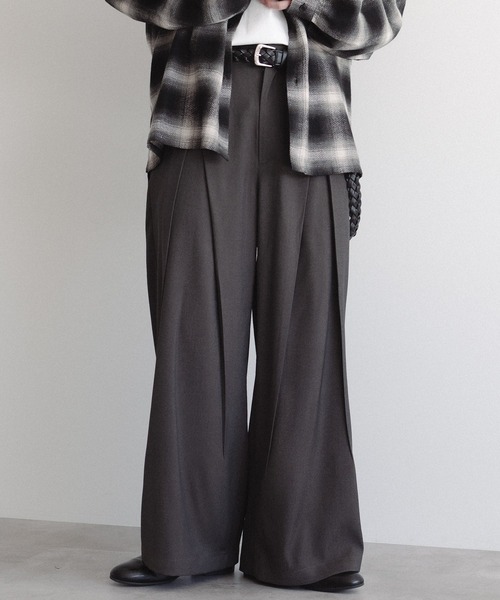 epnok(エプノック)の「センタータックスラックス(スラックス・メンズ・チャコールグレー/ブラック・SMALL/MEDIUM/LARGE)」の12枚目の写真