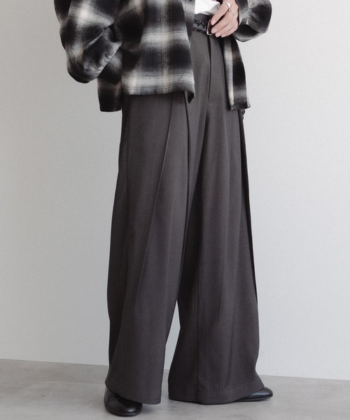 epnok(エプノック)の「センタータックスラックス(スラックス・メンズ・チャコールグレー/ブラック・SMALL/MEDIUM/LARGE)」の15枚目の写真