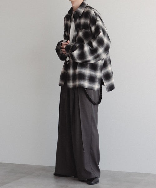 epnok(エプノック)の「センタータックスラックス(スラックス・メンズ・チャコールグレー/ブラック・SMALL/MEDIUM/LARGE)」の18枚目の写真