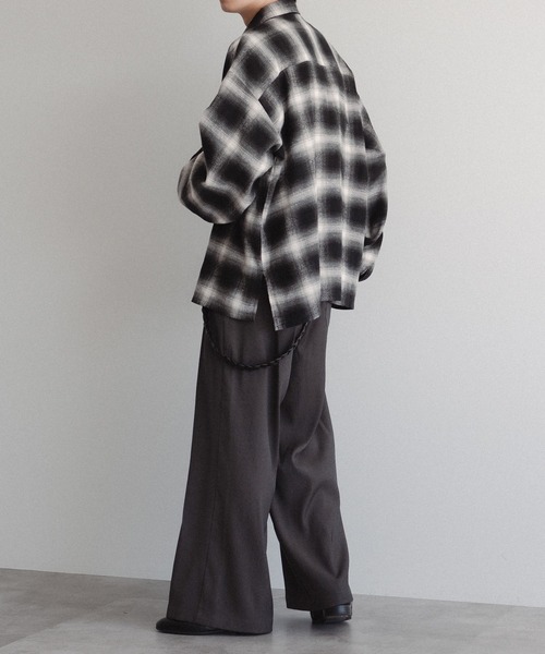 epnok(エプノック)の「センタータックスラックス(スラックス・メンズ・チャコールグレー/ブラック・SMALL/MEDIUM/LARGE)」の19枚目の写真