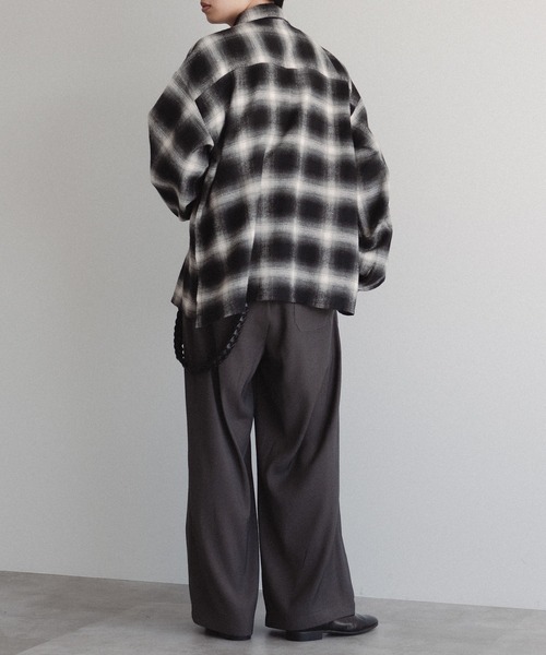 epnok(エプノック)の「センタータックスラックス(スラックス・メンズ・チャコールグレー/ブラック・SMALL/MEDIUM/LARGE)」の20枚目の写真