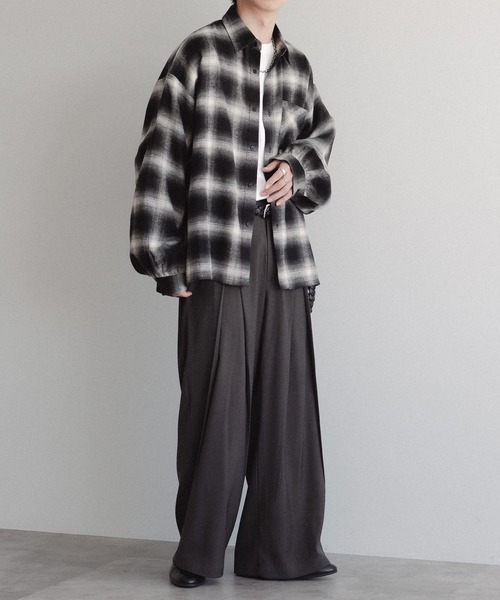 epnok(エプノック)の「センタータックスラックス(スラックス・メンズ・チャコールグレー/ブラック・SMALL/MEDIUM/LARGE)」の21枚目の写真