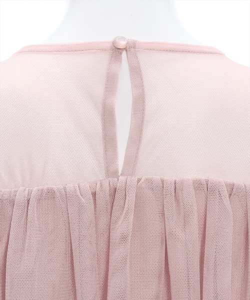 clear（クリア）の「チュールフリル切替トップス[大人 フェミニン シースルー]≪再入荷≫（Tシャツ/カットソー・レディース・オフホワイト/ピンクベージュ/ベージュ/グレー・F）」の13枚目の写真