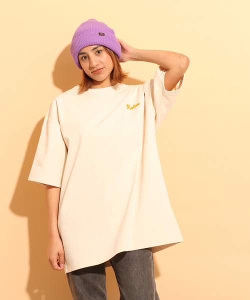 ROTAR(ローター)の「Chain Rotar 1p magnum weight Big Tee(Tシャツ/カットソー・メンズ・ナチュラル/スミクロ/ブルー系その他/ベージュ系その他・MEDIUM/LARGE/X-LARGE)」の1枚目の写真