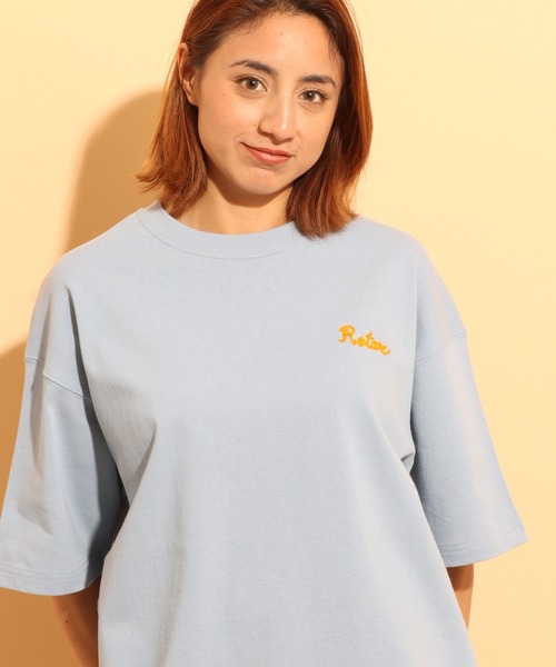 ROTAR(ローター)の「Chain Rotar 1p magnum weight Big Tee(Tシャツ/カットソー・メンズ・ナチュラル/スミクロ/ブルー系その他/ベージュ系その他・MEDIUM/LARGE/X-LARGE)」の4枚目の写真
