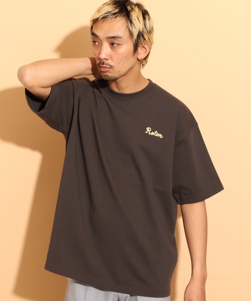 ROTAR(ローター)の「Chain Rotar 1p magnum weight Big Tee(Tシャツ/カットソー・メンズ・ナチュラル/スミクロ/ブルー系その他/ベージュ系その他・MEDIUM/LARGE/X-LARGE)」の2枚目の写真