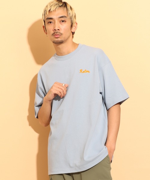 ROTAR(ローター)の「Chain Rotar 1p magnum weight Big Tee(Tシャツ/カットソー・メンズ・ナチュラル/スミクロ/ブルー系その他/ベージュ系その他・MEDIUM/LARGE/X-LARGE)」の5枚目の写真