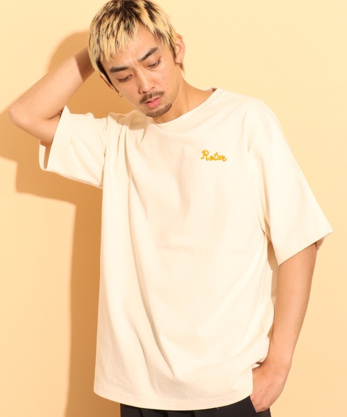 ROTAR(ローター)の「Chain Rotar 1p magnum weight Big Tee(Tシャツ/カットソー・メンズ・ナチュラル/スミクロ/ブルー系その他/ベージュ系その他・MEDIUM/LARGE/X-LARGE)」の7枚目の写真
