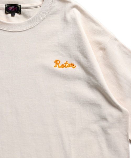 ROTAR(ローター)の「Chain Rotar 1p magnum weight Big Tee(Tシャツ/カットソー・メンズ・ナチュラル/スミクロ/ブルー系その他/ベージュ系その他・MEDIUM/LARGE/X-LARGE)」の12枚目の写真