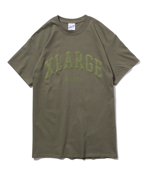 XLARGE(エクストララージ)の「S/S TEE COLLEGIATE LOGO(Tシャツ/カットソー・メンズ・ホワイト/ブラック/アッシュ/オリーブ/ネイビー・SMALL/MEDIUM/LARGE/X-LARGE)」の1枚目の写真