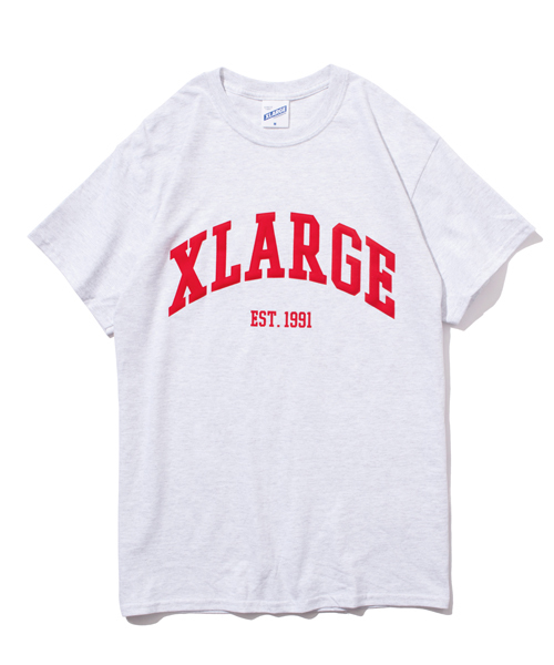 XLARGE(エクストララージ)の「S/S TEE COLLEGIATE LOGO(Tシャツ/カットソー・メンズ・ホワイト/ブラック/アッシュ/オリーブ/ネイビー・SMALL/MEDIUM/LARGE/X-LARGE)」の4枚目の写真