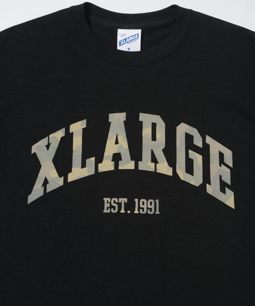 XLARGE(エクストララージ)の「S/S TEE COLLEGIATE LOGO(Tシャツ/カットソー・メンズ・ホワイト/ブラック/アッシュ/オリーブ/ネイビー・SMALL/MEDIUM/LARGE/X-LARGE)」の8枚目の写真