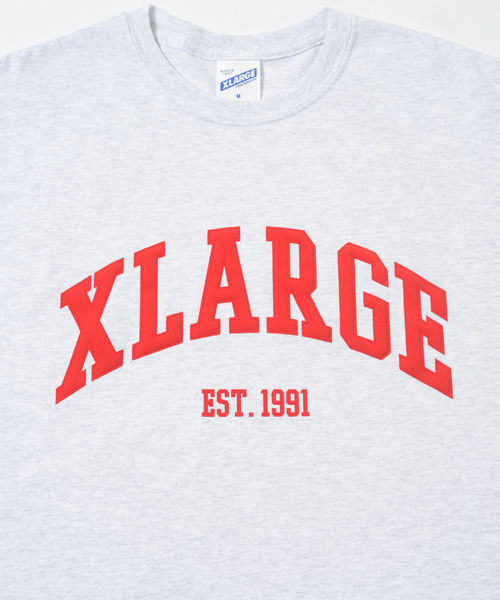 XLARGE(エクストララージ)の「S/S TEE COLLEGIATE LOGO(Tシャツ/カットソー・メンズ・ホワイト/ブラック/アッシュ/オリーブ/ネイビー・SMALL/MEDIUM/LARGE/X-LARGE)」の9枚目の写真