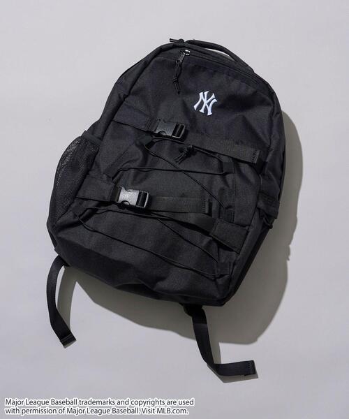 MLB（メジャーリーグベースボール）の「WEGO/MLBコードデザインデイパック（バックパック/リュック・メンズ・ブラック/ベージュ・FREE）」の6枚目の写真