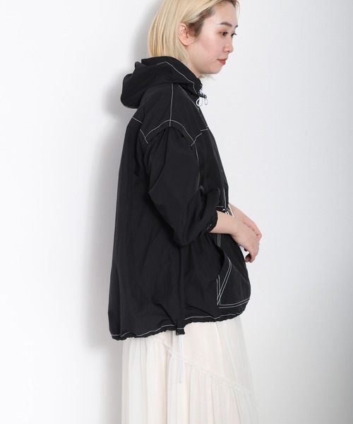 cepo(セポ)の「アノラックパーカー 2WAY(ナイロンジャケット・レディース・ブラック/オフホワイト・M)」の19枚目の写真
