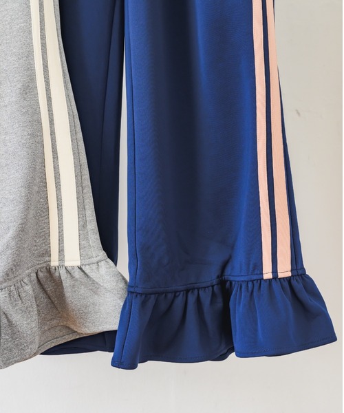 idem(イデム)の「side line jersey frill pants/サイドラインフリルパンツ(スウェットパンツ・レディース・ネイビー/グレー・FREE/SMALL)」の22枚目の写真