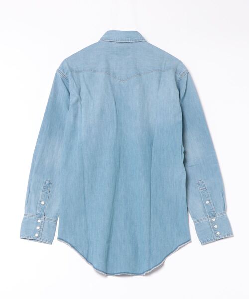 Wrangler（ラングラー）の「【Wrangler】127MW ウエスタンデニムシャツ（シャツ/ブラウス・メンズ・ライトインディゴブルー・L/XL/M）」の2枚目の写真