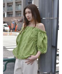 Ungrid | カットワークレースオフショルブラウス(シャツ/ブラウス)