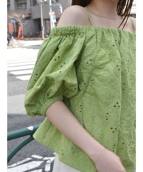 【セール】カットワークレースオフショルブラウス（シャツ/ブラウス）｜Ungrid（アングリッド） mdprevattcaulkingandwaterproofing.com