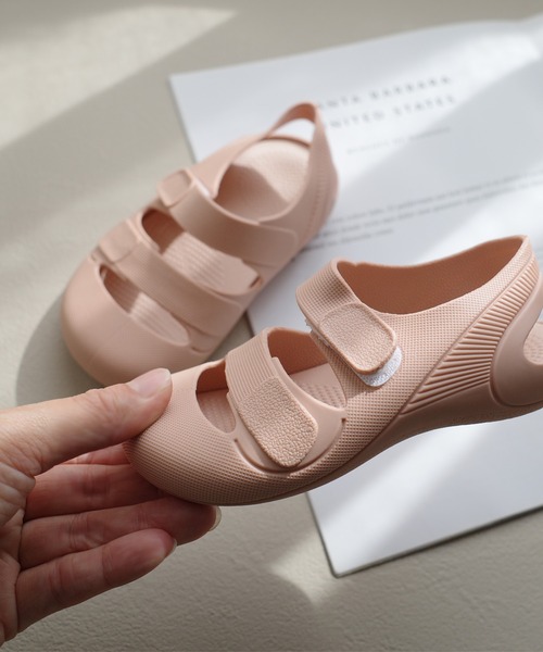 AmiAmi(アミアミ)の「軽量!柔らか スポーツサンダル/キッズビーチサンダル(サンダル・キッズ・ブラック/ブラウン/ホワイト/カーキ/ピンク・25/26/27/28/22/29/23/24)」の12枚目の写真