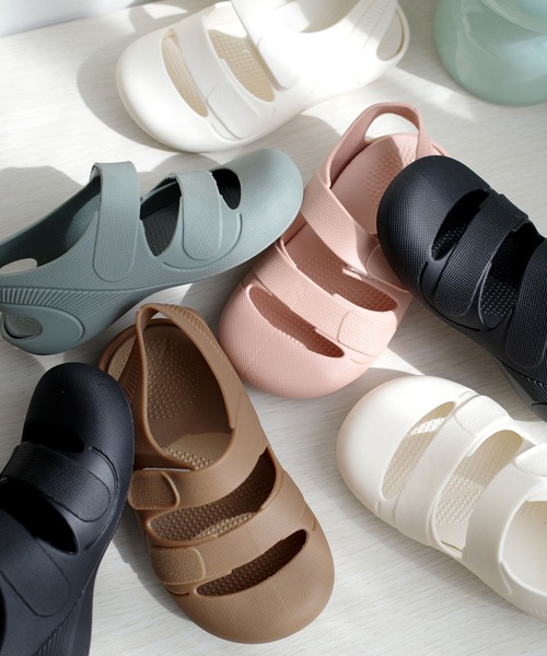 AmiAmi(アミアミ)の「軽量!柔らか スポーツサンダル/キッズビーチサンダル(サンダル・キッズ・ブラック/ブラウン/ホワイト/カーキ/ピンク・25/26/27/28/22/29/23/24)」の10枚目の写真