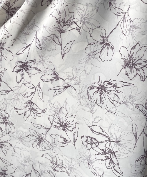 NOMAE（ノーマエ）の「ギャザースリーブ花柄ワンピース（ワンピース・レディース・パープル/ブラック系その他/ブルー系その他・FREE）」の11枚目の写真