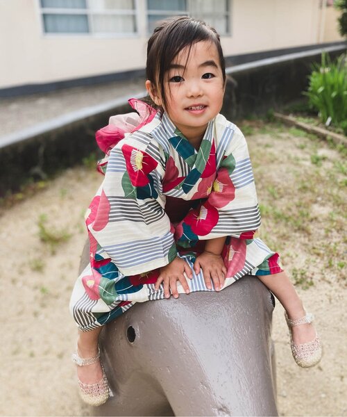 BREEZE（ブリーズ）の「【すっぽり着られる】総柄GIRLS浴衣_帯セット（浴衣・キッズ・ピンク/レッド・100/110/120/130/140）」の22枚目の写真