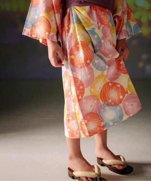 BREEZE（ブリーズ）の「【すっぽり着られる】総柄GIRLS浴衣_帯セット（浴衣・キッズ・ピンク/レッド・100/110/120/130/140）」の10枚目の写真