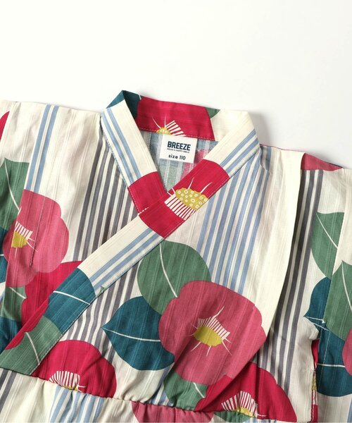 BREEZE（ブリーズ）の「【すっぽり着られる】総柄GIRLS浴衣_帯セット（浴衣・キッズ・ピンク/レッド・100/110/120/130/140）」の12枚目の写真