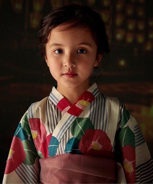 BREEZE（ブリーズ）の「【すっぽり着られる】総柄GIRLS浴衣_帯セット（浴衣・キッズ・ピンク/レッド・100/110/120/130/140）」の14枚目の写真