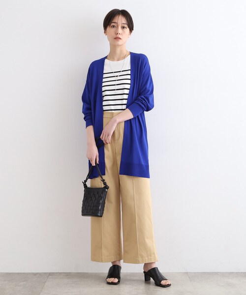 INDIVI（インディヴィ）の「◆【洗える】リラックスロングニットカーディガン（カーディガン/ボレロ・レディース・ブラック/ライトグレー/ブルー系その他/ブラウン系・15 /13/19/38/34/05）」の20枚目の写真