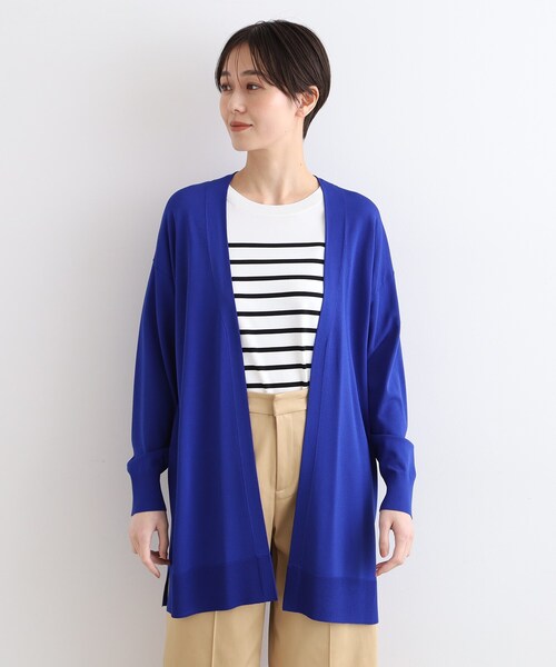 INDIVI（インディヴィ）の「◆【洗える】リラックスロングニットカーディガン（カーディガン/ボレロ・レディース・ブラック/ライトグレー/ブルー系その他/ブラウン系・15 /13/19/38/34/05）」の22枚目の写真