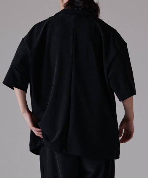 Lui's（ルイス）の「コードピケ ハーフスリーブジャケット（テーラードジャケット・メンズ・ライトグレー/ブラック・S/M）」の22枚目の写真