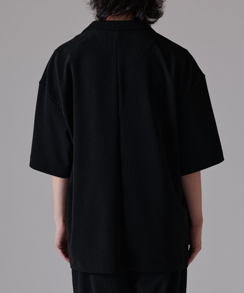 Lui's（ルイス）の「コードピケ ハーフスリーブジャケット（テーラードジャケット・メンズ・ライトグレー/ブラック・S/M）」の17枚目の写真