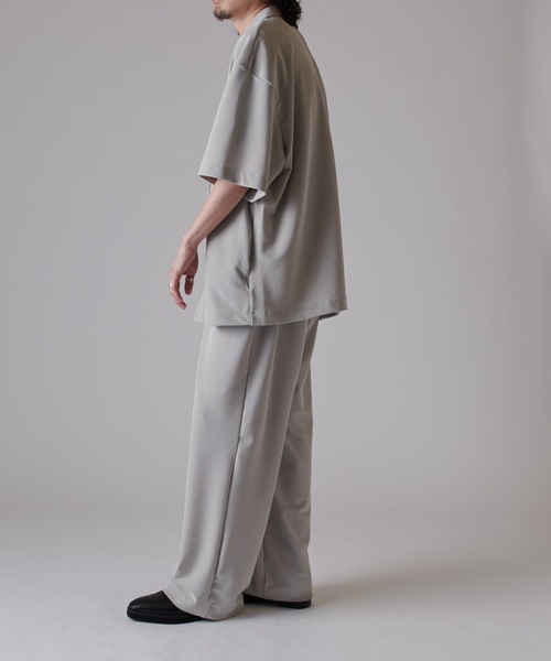 Lui's（ルイス）の「コードピケ ハーフスリーブジャケット（テーラードジャケット・メンズ・ライトグレー/ブラック・S/M）」の13枚目の写真