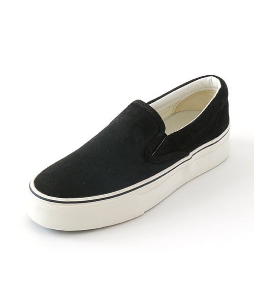 AMERICAN RAG CIE（アメリカンラグシー）の「AMERICAN RAG CIE ハラコスリッポン（スニーカー・メンズ・ブラック/ネイビー/ホワイト・10/9/8/7）」の8枚目の写真